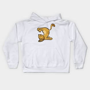 Cat In Different Yoga Poses Kids Hoodie